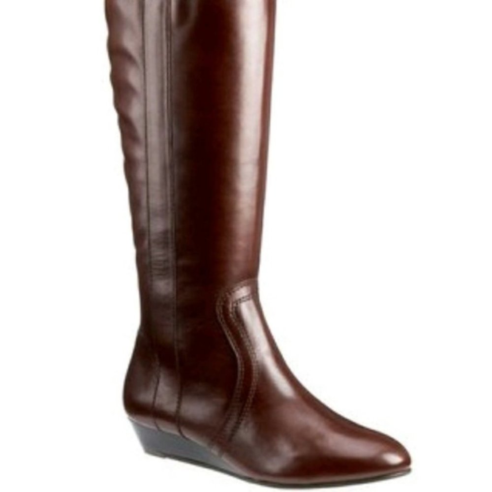 Gianni Bini Leather Riding Boots Roscoe Size 8.5